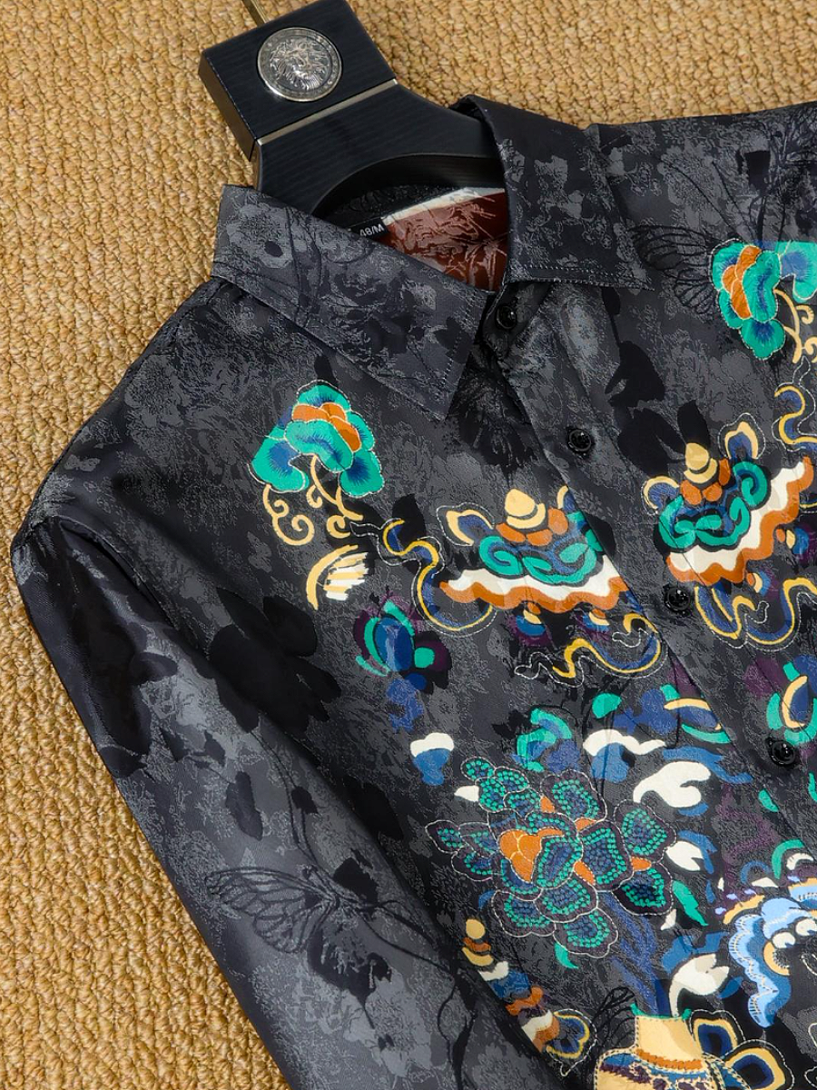 Embroidered Dragon Shirt