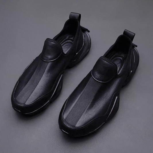 Men's Slip-On Sneakers with Textured Sole Design