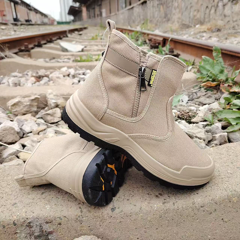 Mesh Zip-Up Outdoor Work Boot