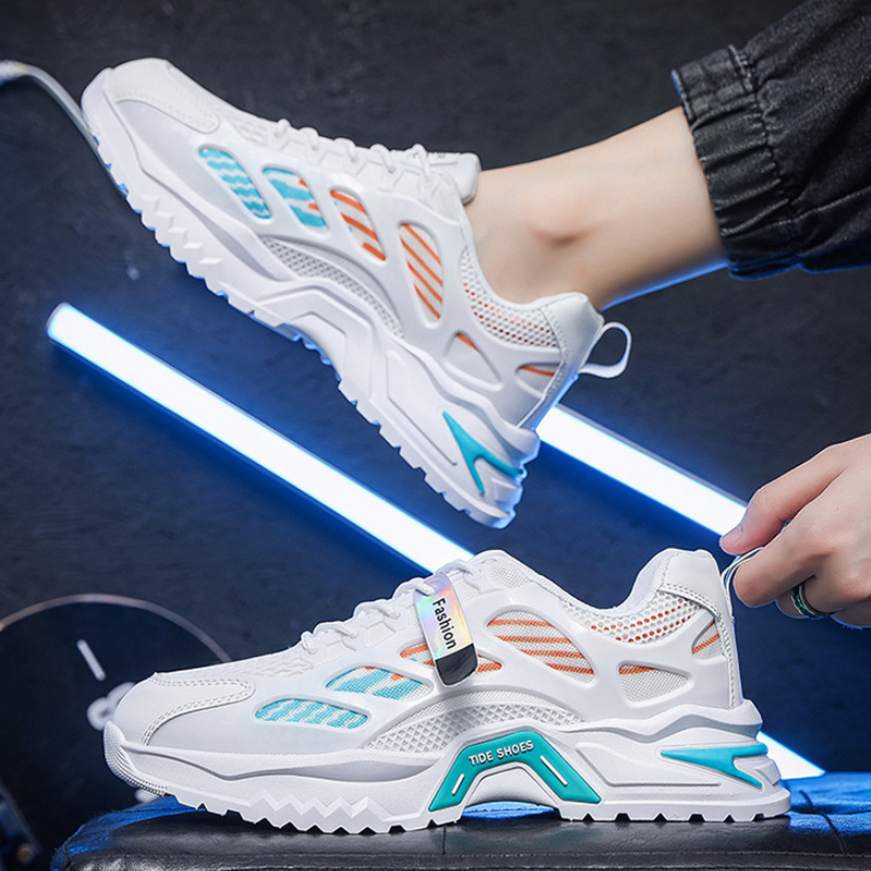 Mesh Running Shoes with Comfortable Lace-Up Design