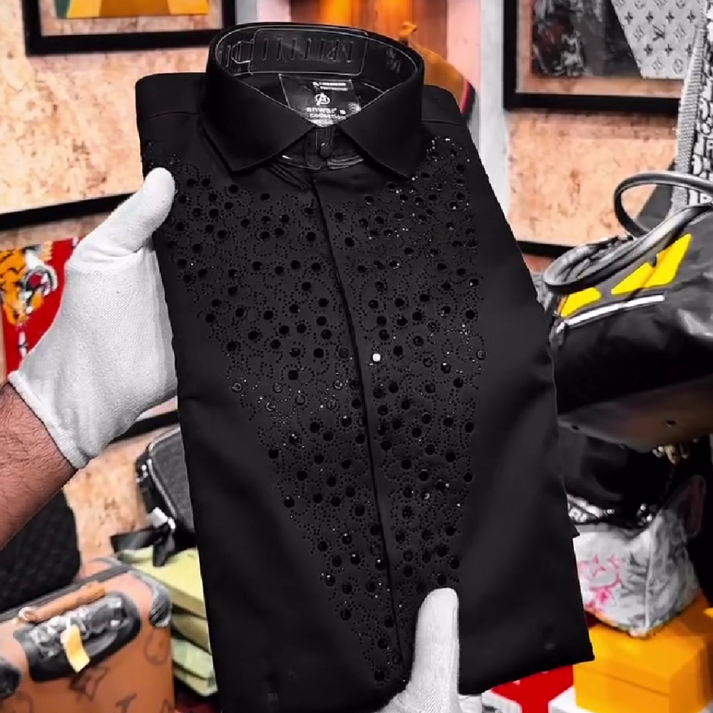 Shining Sequin Business Shirt