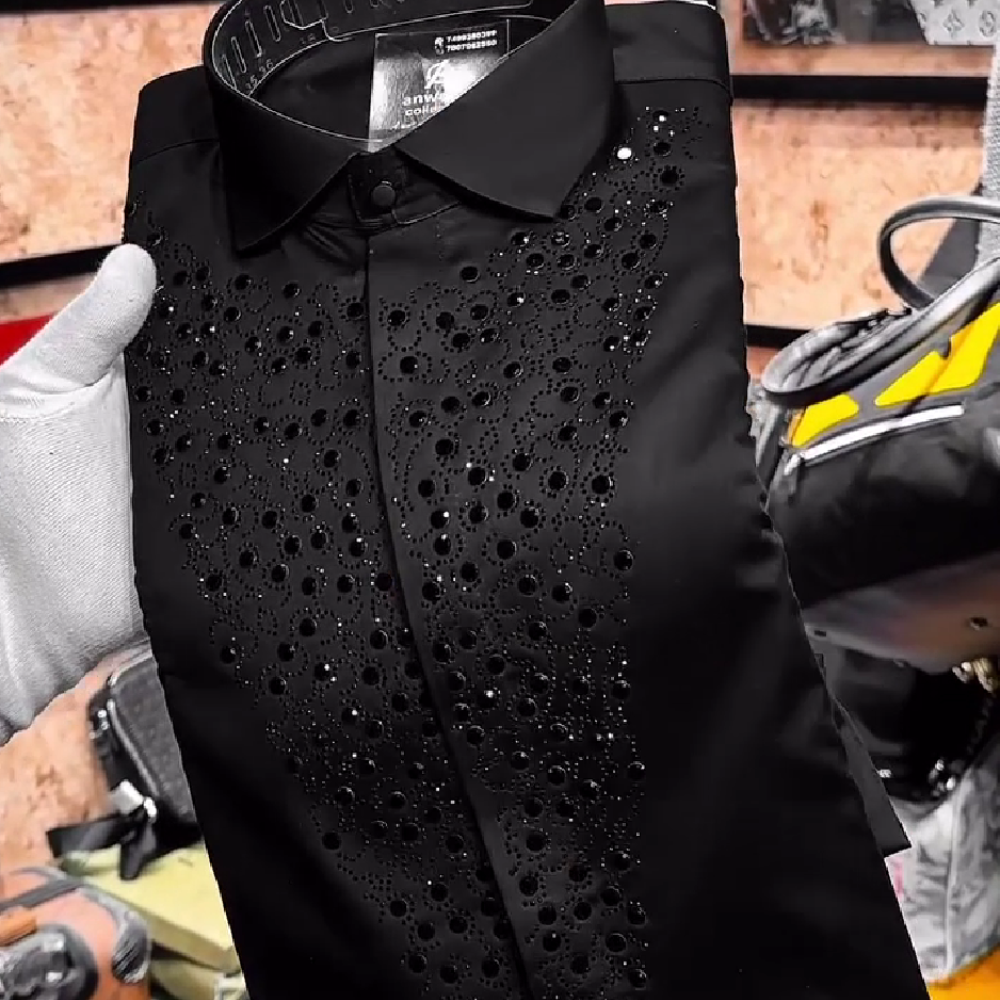 Shining Sequin Business Shirt