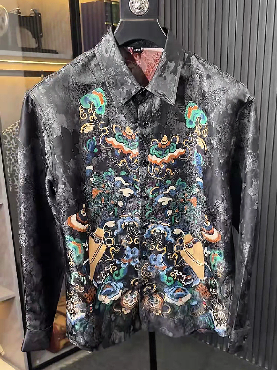 Embroidered Dragon Shirt