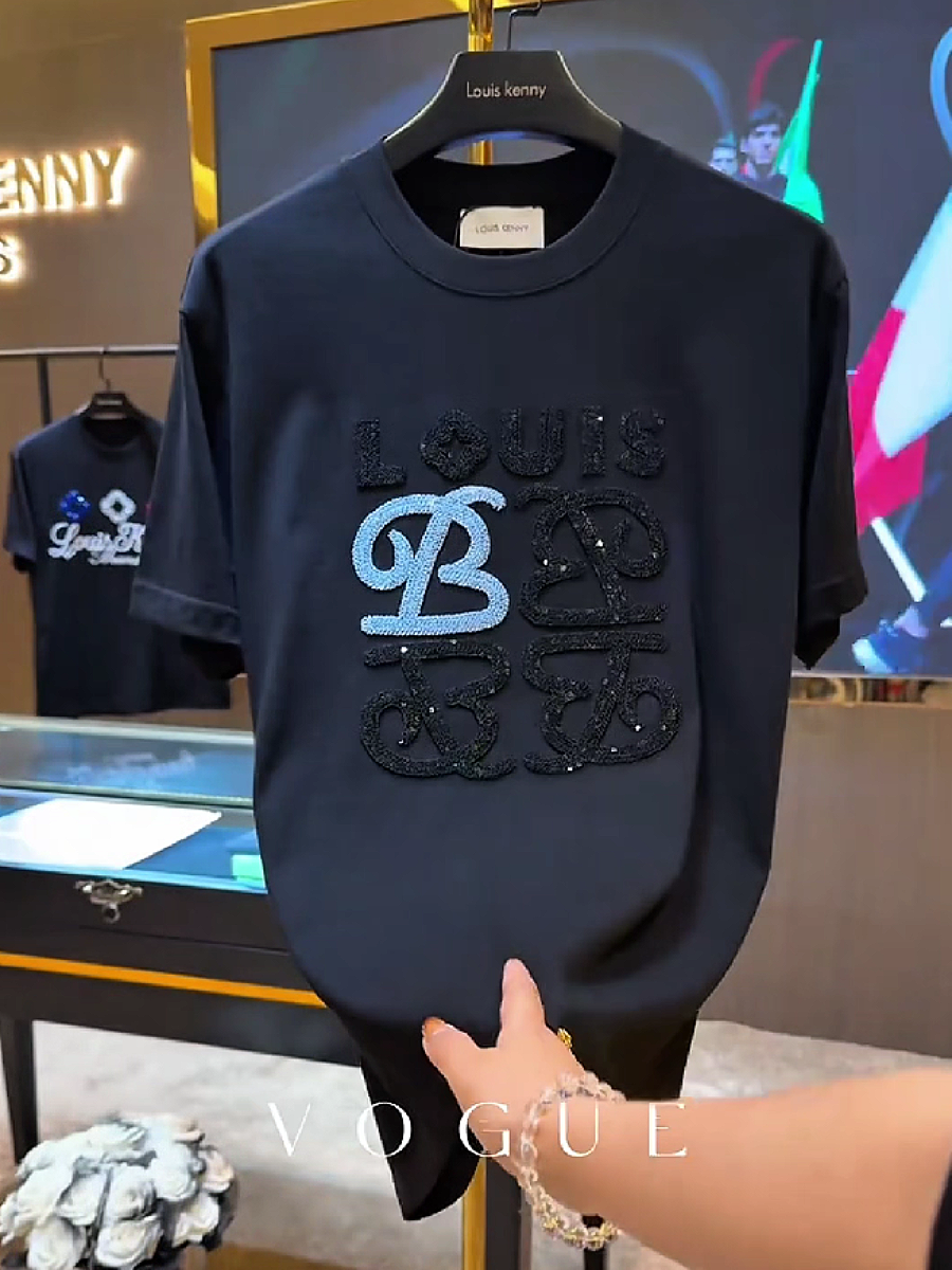 Men's Sequin Letter Graphic T-Shirt