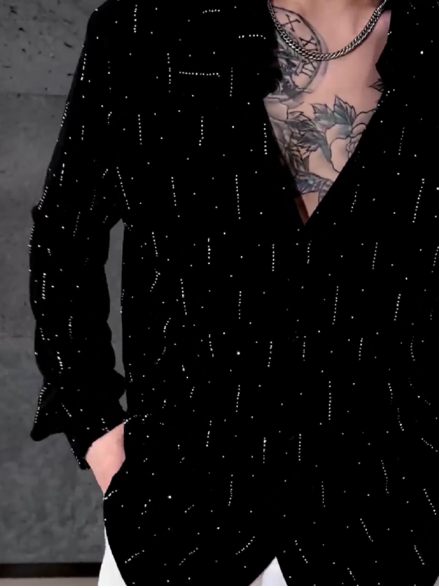 Simple Silver Shining Shirt