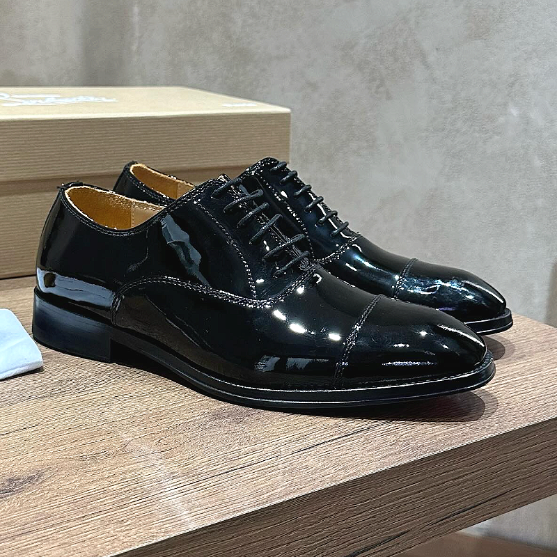 Black Patent Oxford Shoe