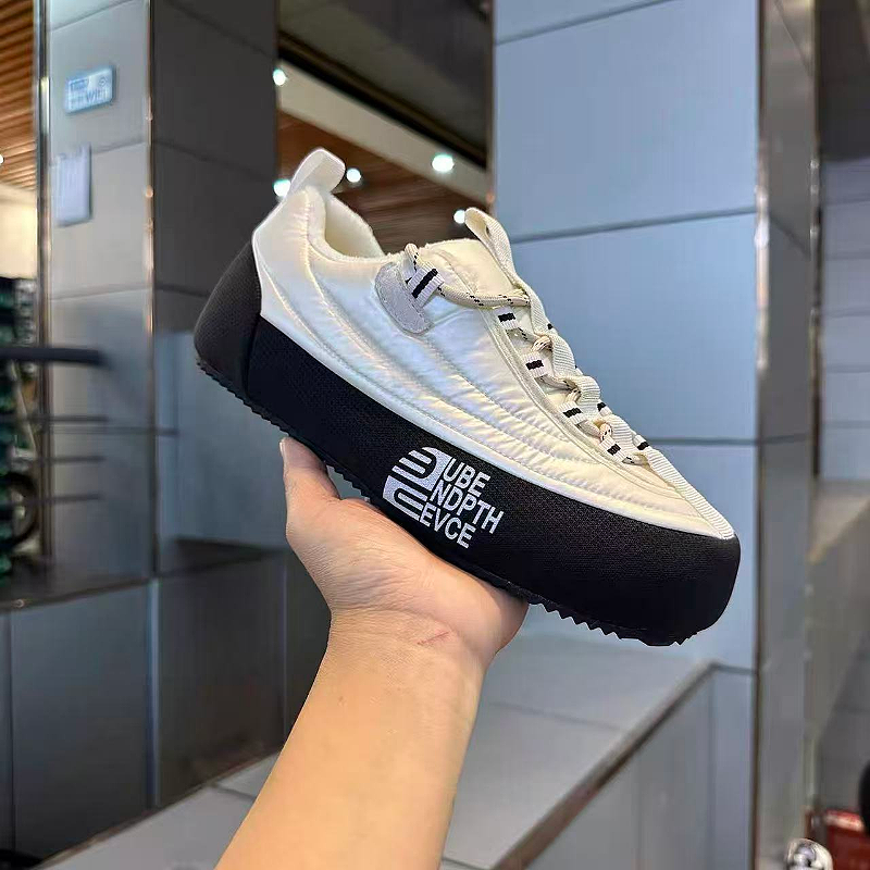 White Fleece Lined Winter Sneaker