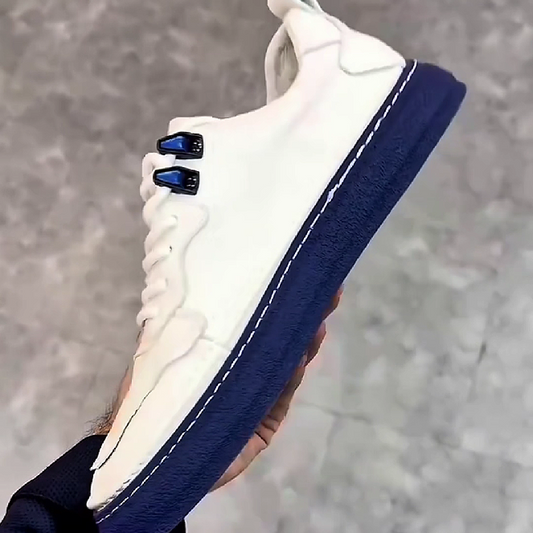 Men's Chunky Sole Sneakers with Contrast Trim