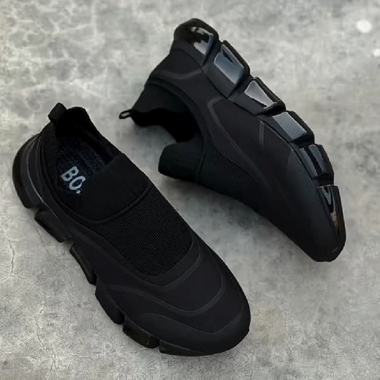 Black Slip On Mesh Sneaker