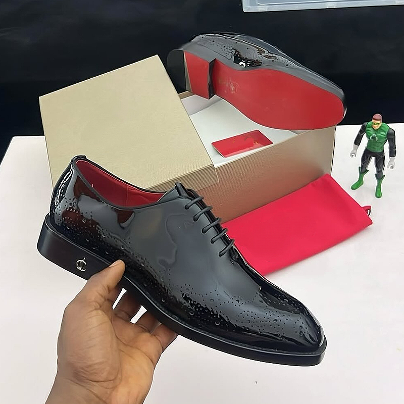 Black Patent Oxford Shoe