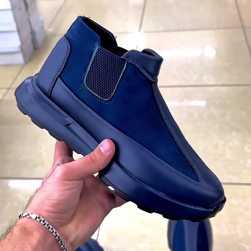 Navy Blue Chelsea Sneaker