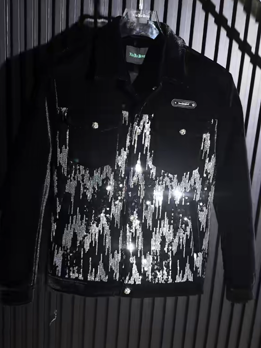 Sequin Denim Jacket