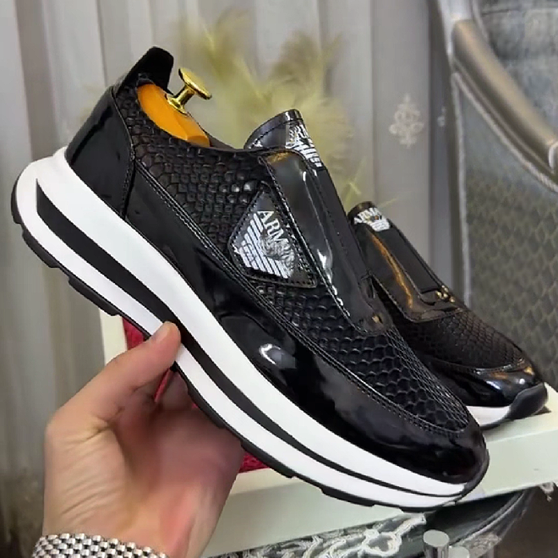 Snake Print Slip-On Sneaker