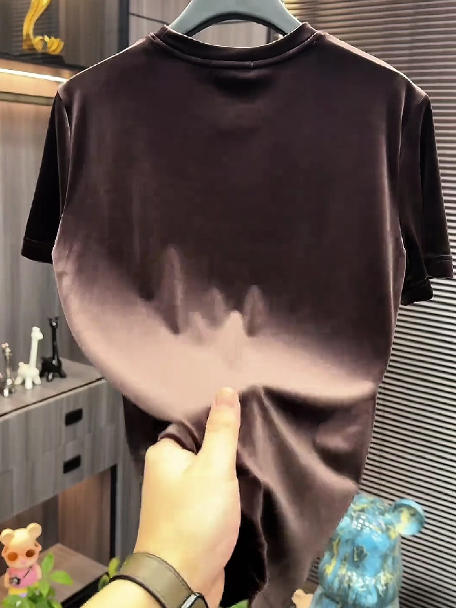 Men's Velvet Rhinestone Wing T-Shirt
