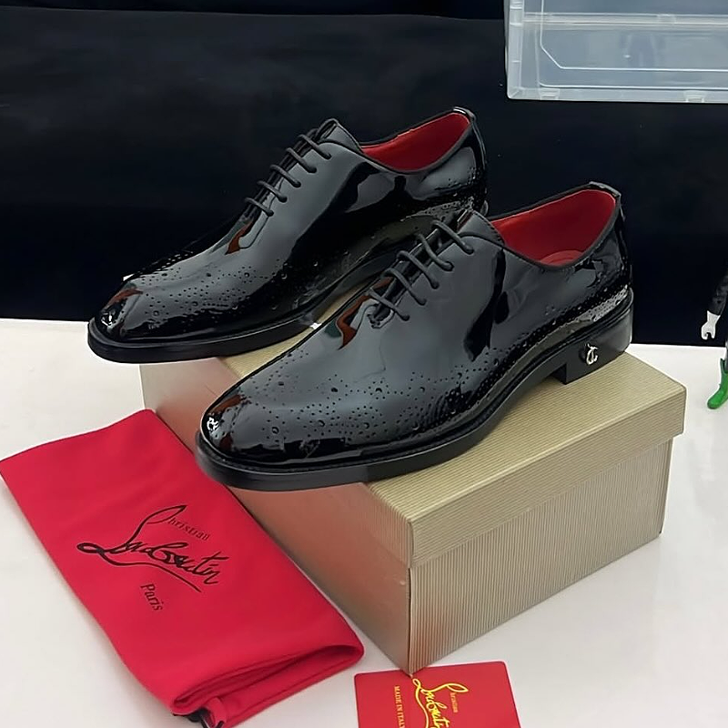 Black Patent Oxford Shoe