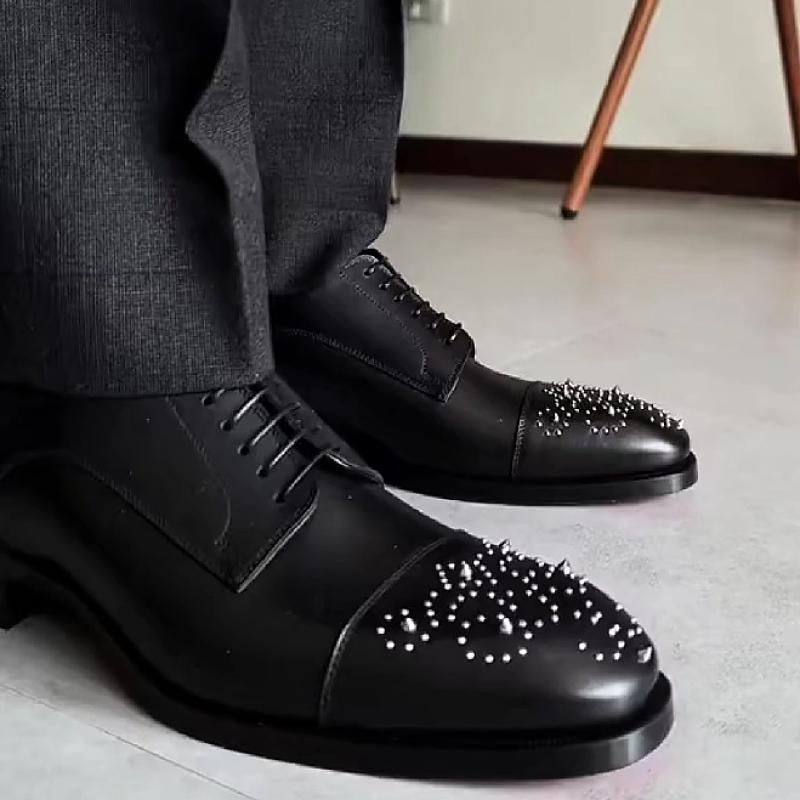 Black Cap Toe Oxford