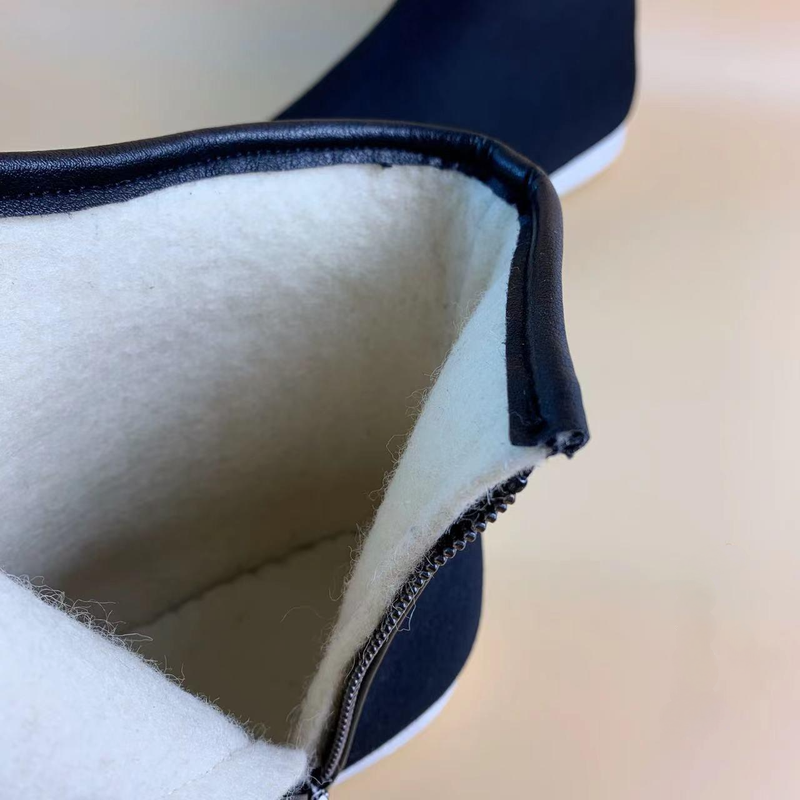 Black Fleece Canvas Boot