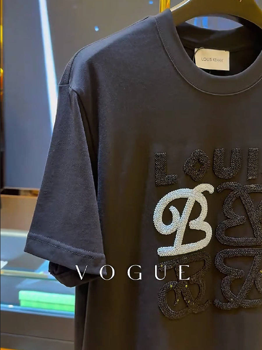 Men's Sequin Letter Graphic T-Shirt