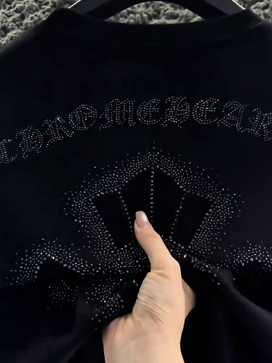 Men's Rhinestone Cross Graphic Tee