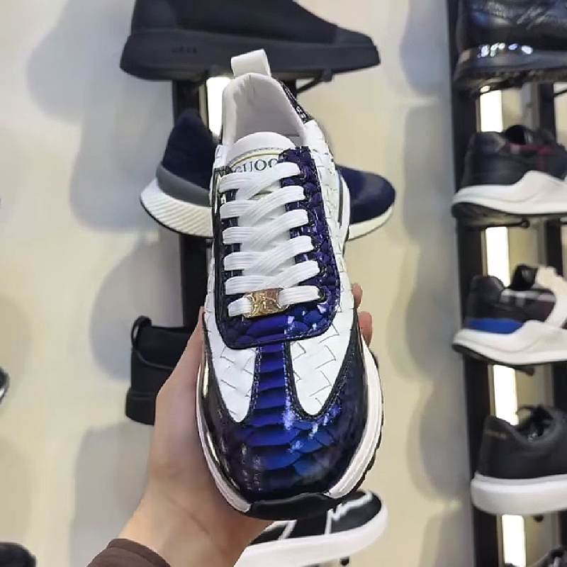 Woven Patent Sneaker