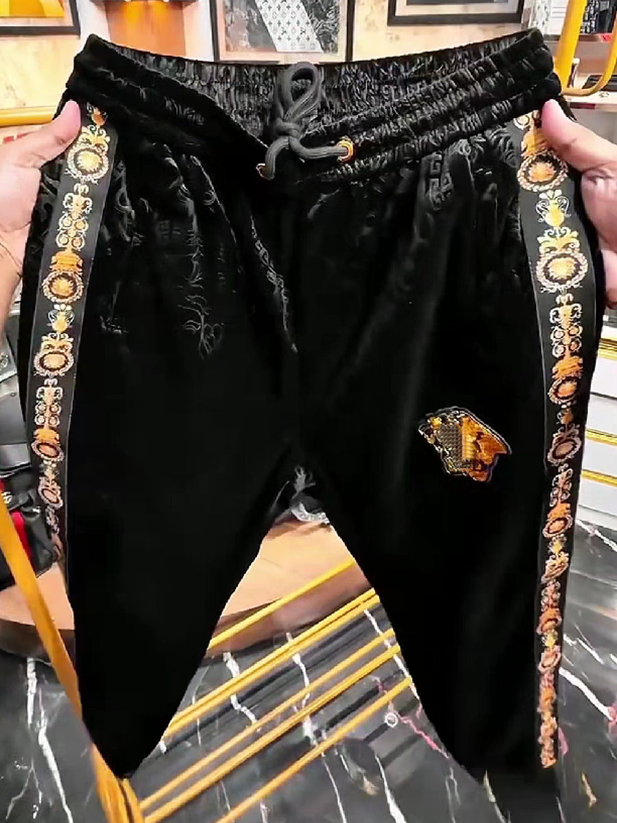 Embroidered Hoodie and Pants Two Set