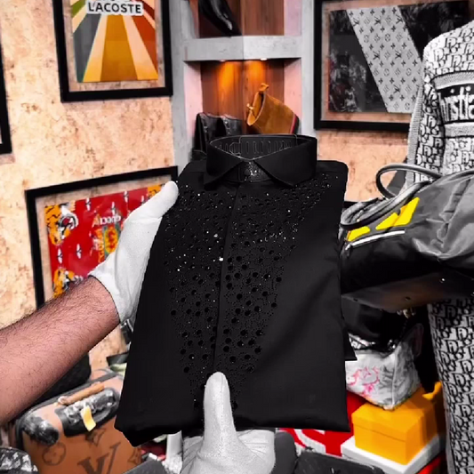 Shining Sequin Business Shirt