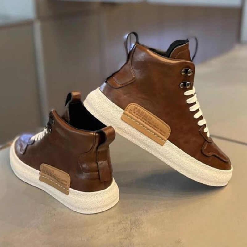 High Top Leather Fashion Boot