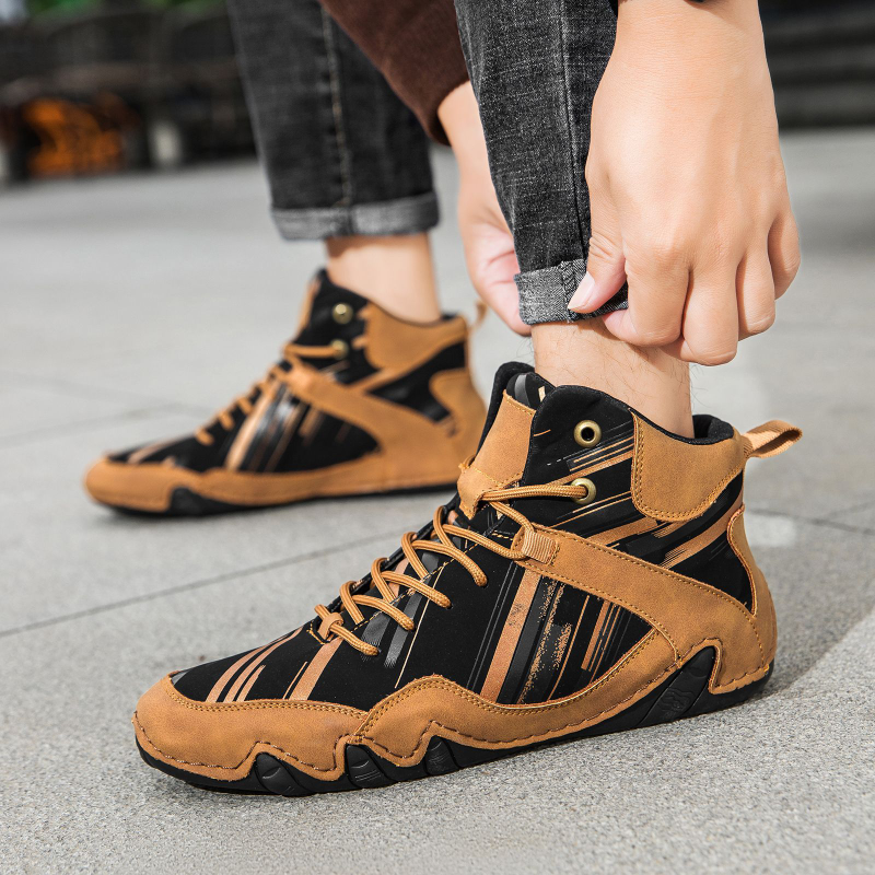 BrownBlack High Top Sneaker