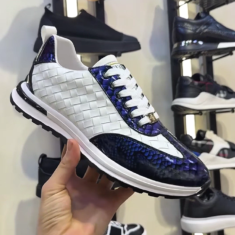 Woven Patent Sneaker