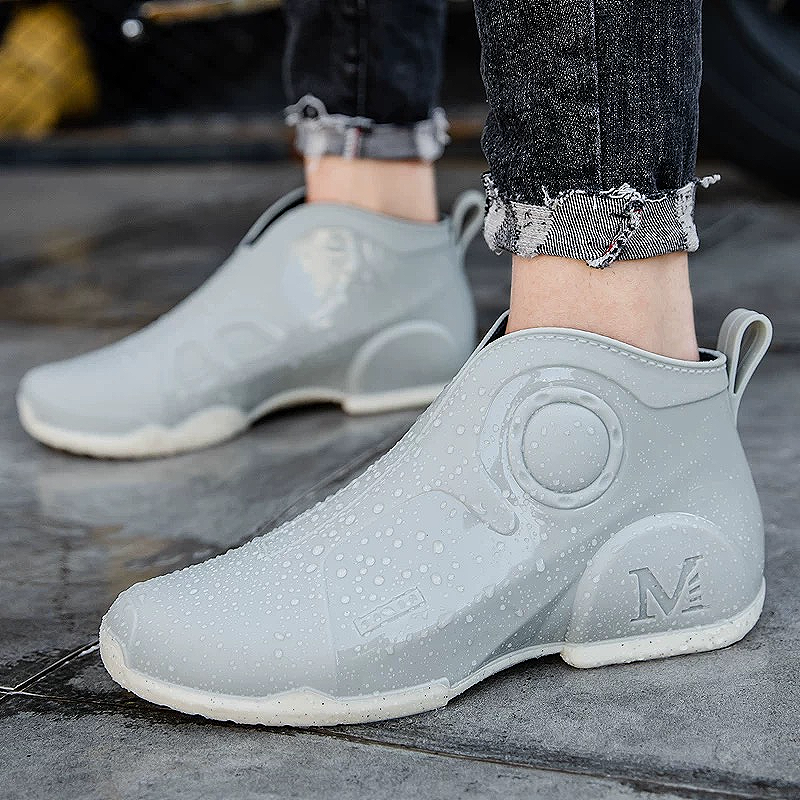 Men's Waterproof Ankle Boots with Adjustable Closure