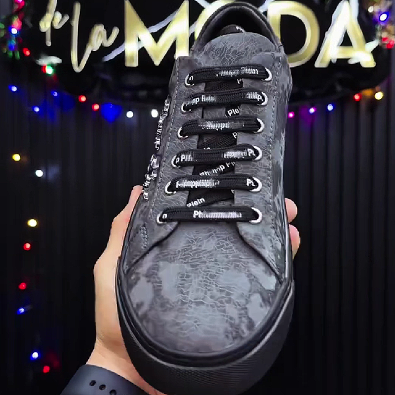 Patterned Suede Sneaker