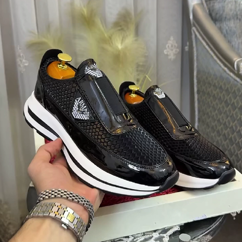 Snake Print Slip-On Sneaker