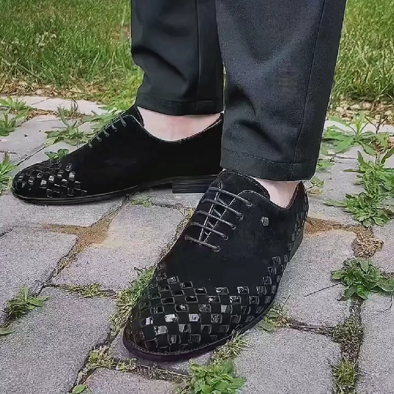 BlackSuede Lace Shoe
