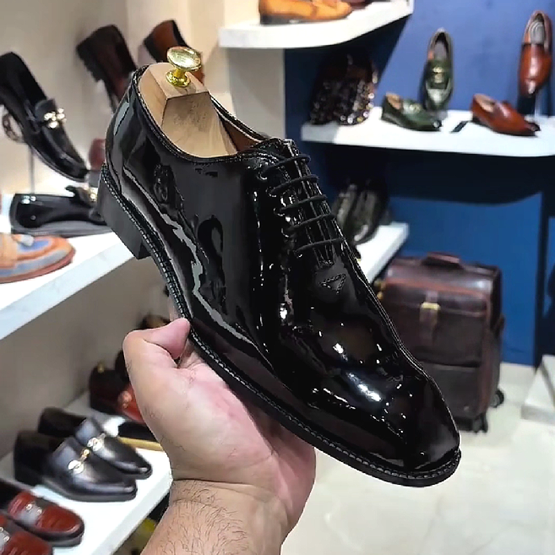 Black Patent Oxford Shoe