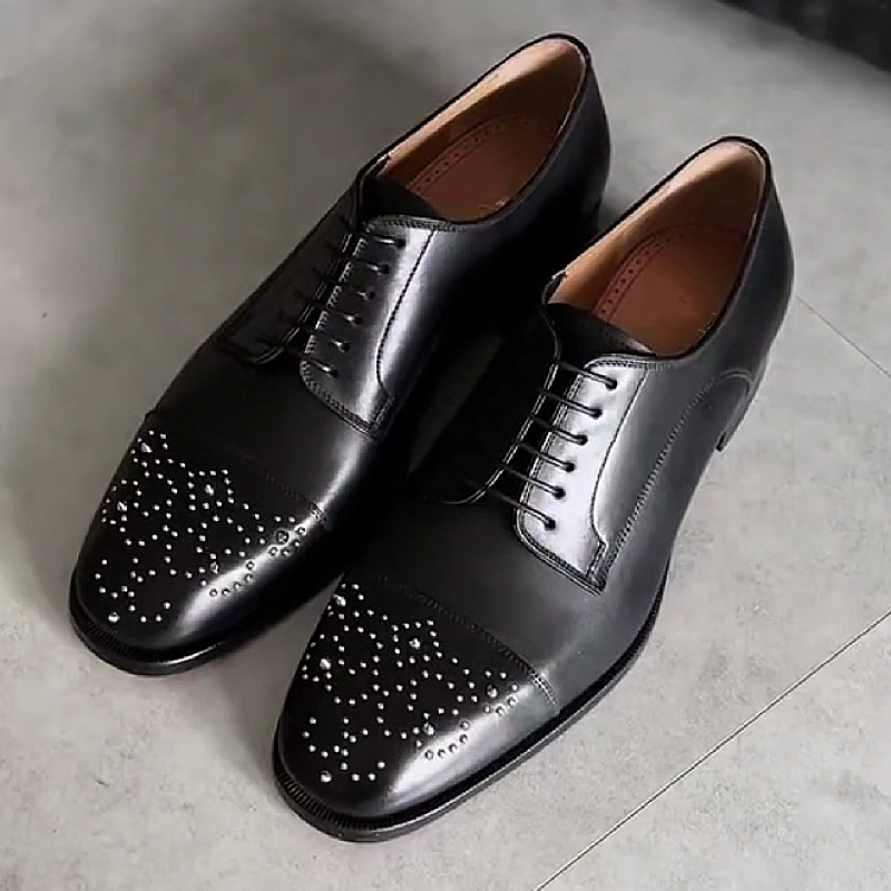 Black Cap Toe Oxford