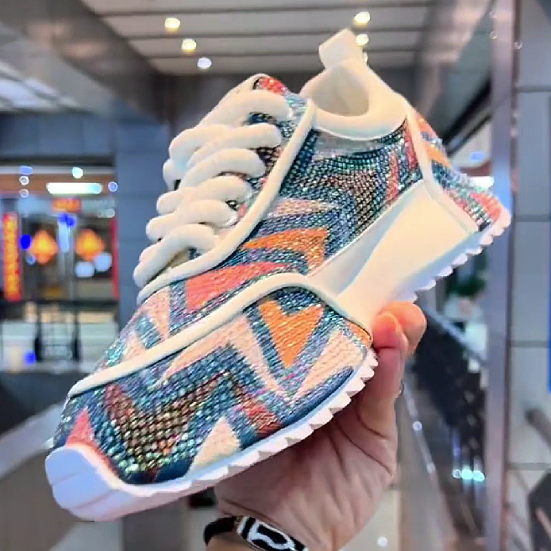Colorful Pattern Sparkle Sneaker