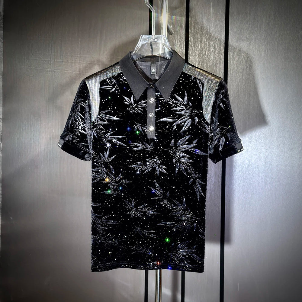 Leaf Texture Starlight Polo