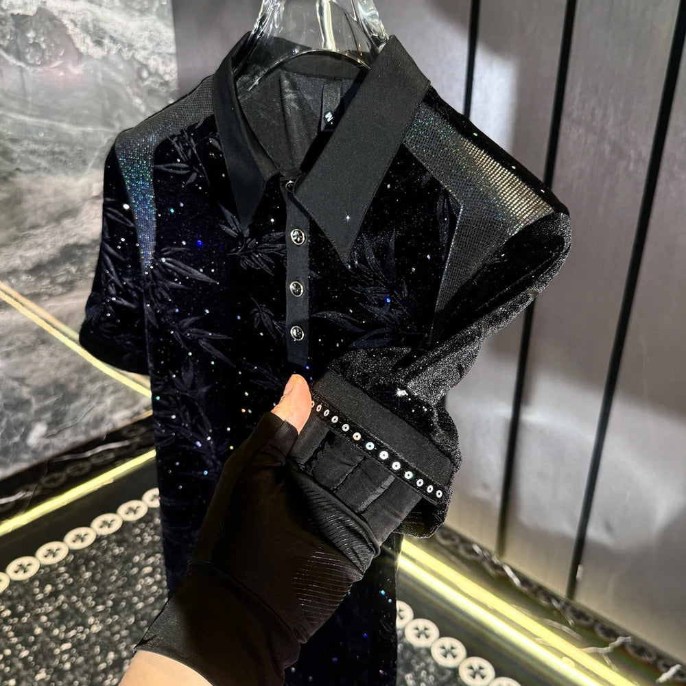 Leaf Texture Starlight Polo
