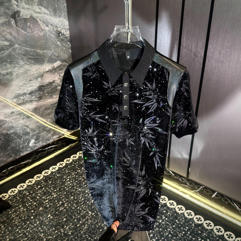 Leaf Texture Starlight Polo
