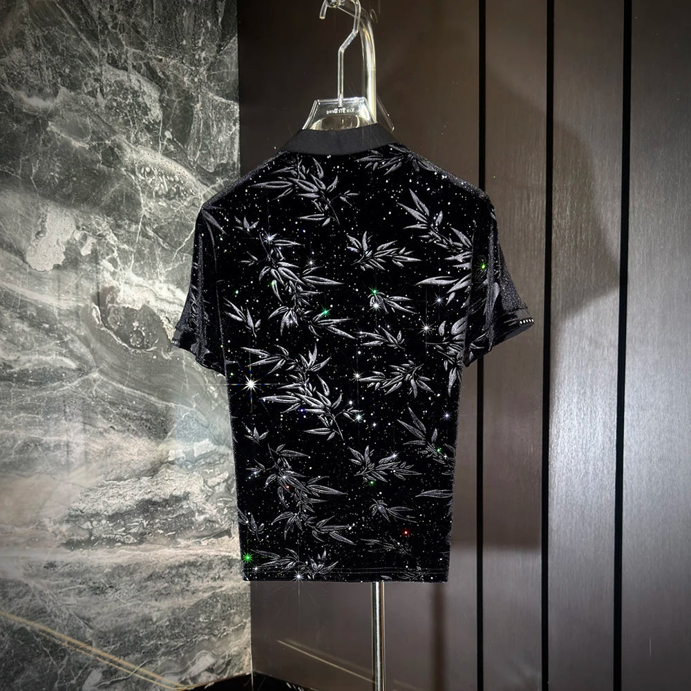 Leaf Texture Starlight Polo