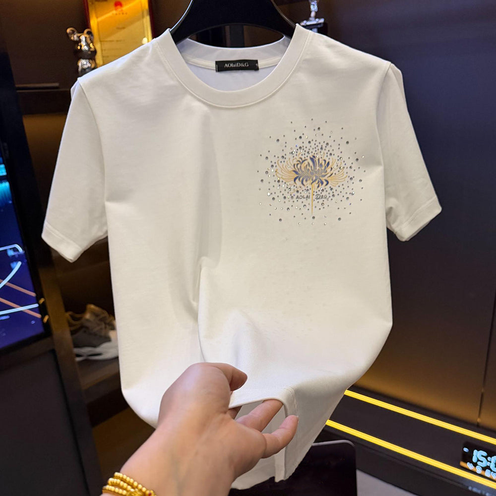 Rhinestone Spider Lily T-shirt