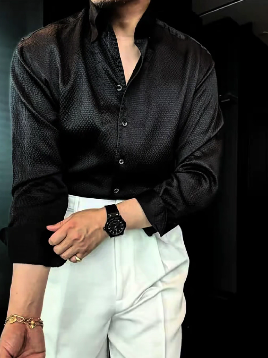 Textured Weave Dress Shirt