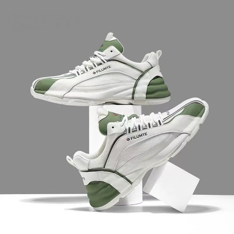 White Green Mesh Sneaker