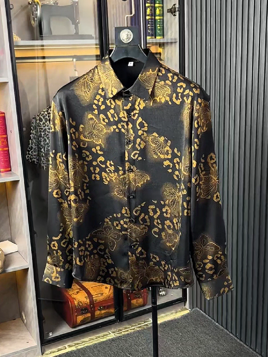 Black Gold Print Shirt