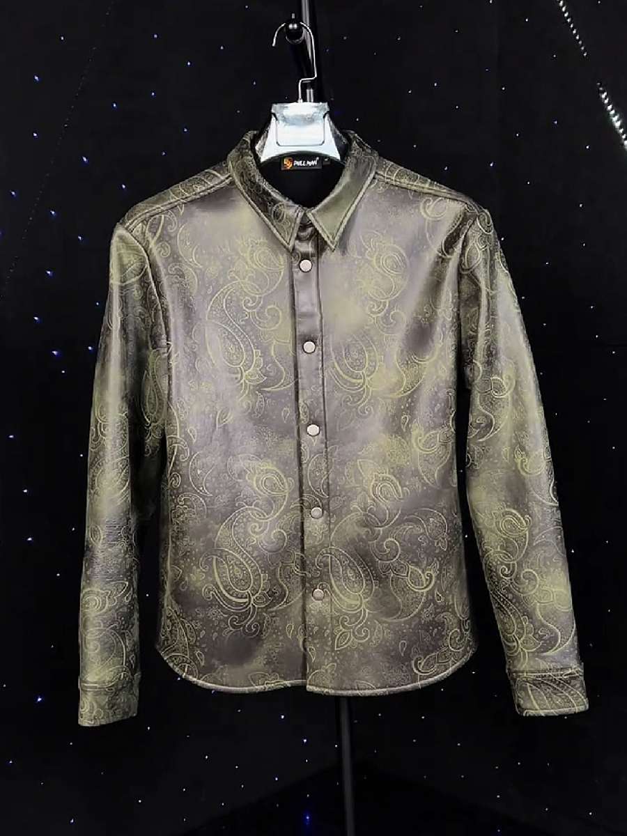 VelvetPaisley Shirt Jacket