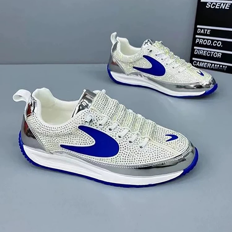Stylish Rhinestone Sparkling Casual Men's Shoes