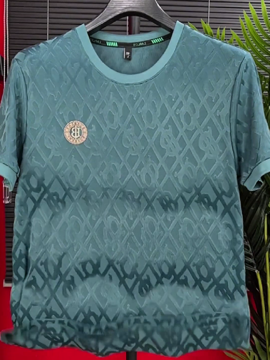 Men's Monogram Jacquard Crew Neck T-Shirt