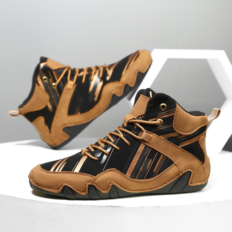 BrownBlack High Top Sneaker