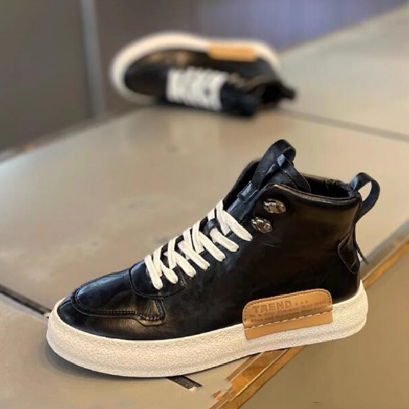 High Top Leather Fashion Boot