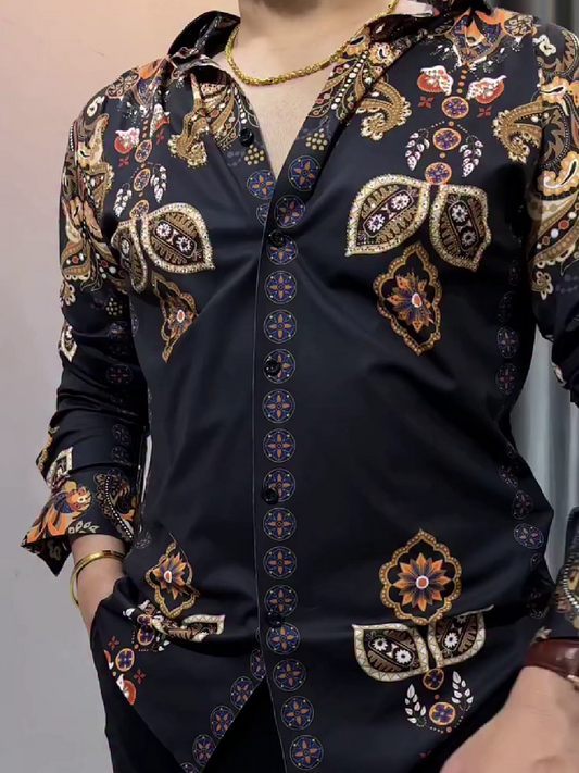 Ornate Paisley Pattern Shirt